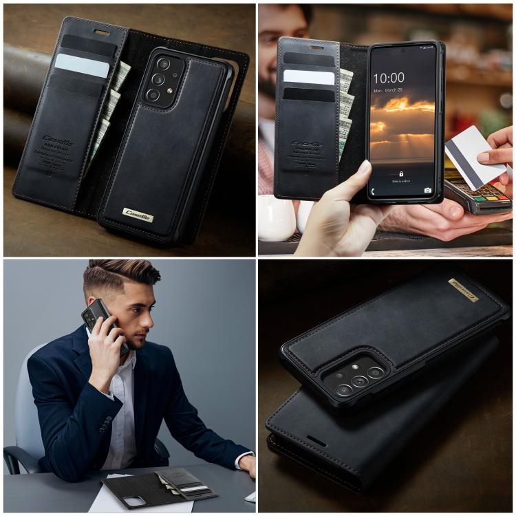 For Samsung Galaxy A52 / A52s CaseMe C49 Magnetic RFID Blocking Detachable Wallet Leather Phone Case