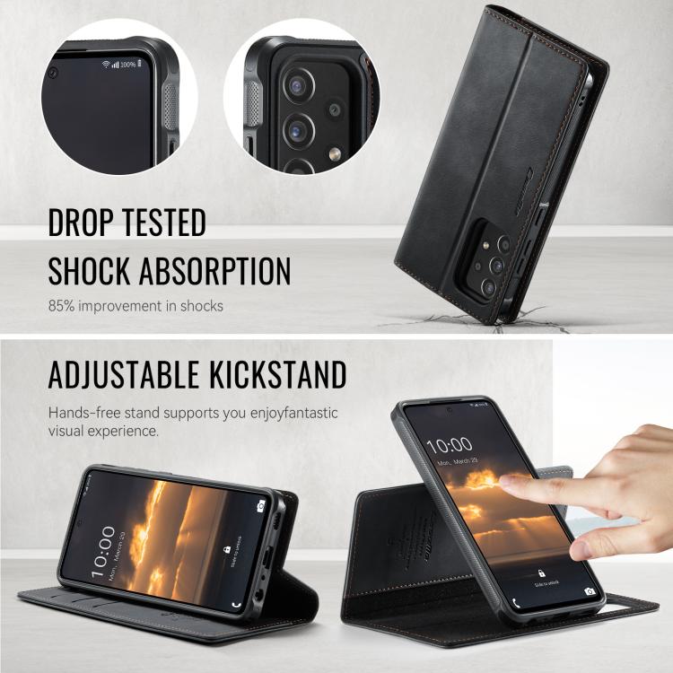 For Samsung Galaxy A52 / A52s CaseMe C49 Magnetic RFID Blocking Detachable Wallet Leather Phone Case