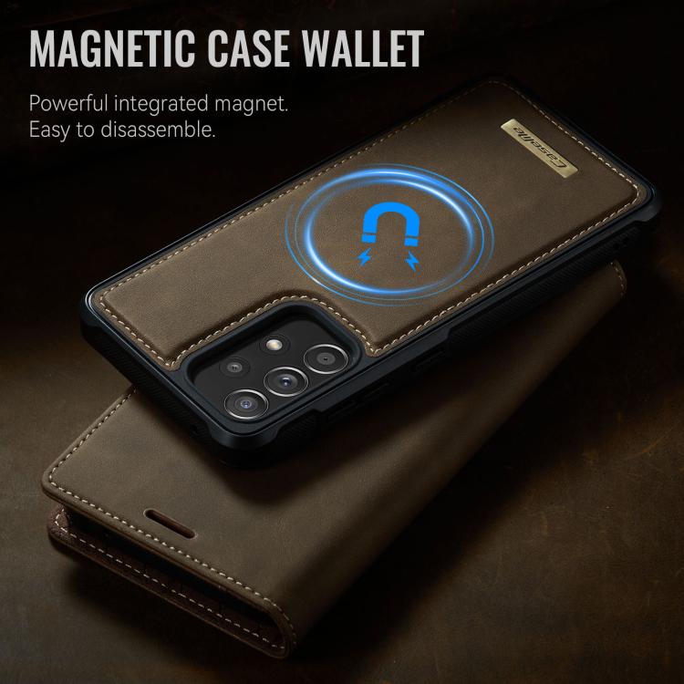 For Samsung Galaxy A52 / A52s CaseMe C49 Magnetic RFID Blocking Detachable Wallet Leather Phone Case