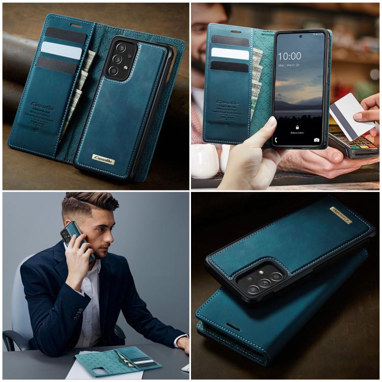 For Samsung Galaxy A52 / A52s CaseMe C49 Magnetic RFID Blocking Detachable Wallet Leather Phone Case