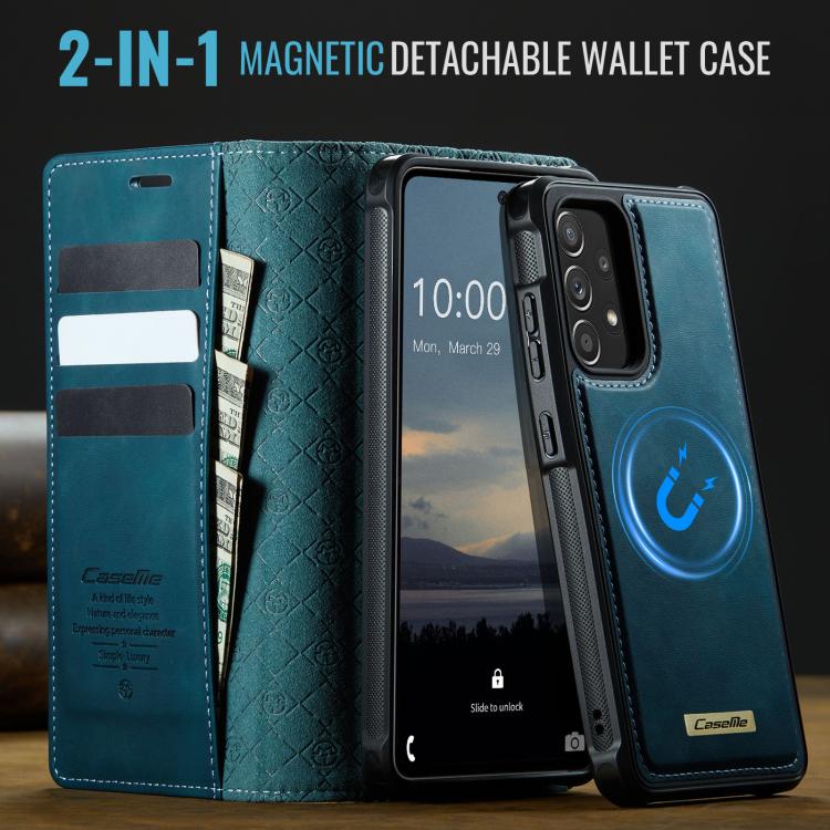 For Samsung Galaxy A52 / A52s CaseMe C49 Magnetic RFID Blocking Detachable Wallet Leather Phone Case
