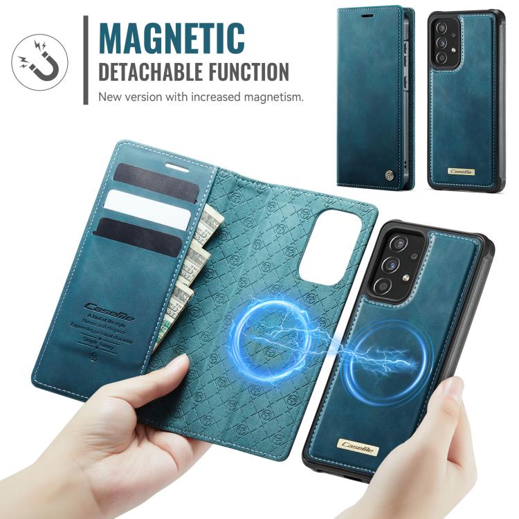 For Samsung Galaxy A52 / A52s CaseMe C49 Magnetic RFID Blocking Detachable Wallet Leather Phone Case