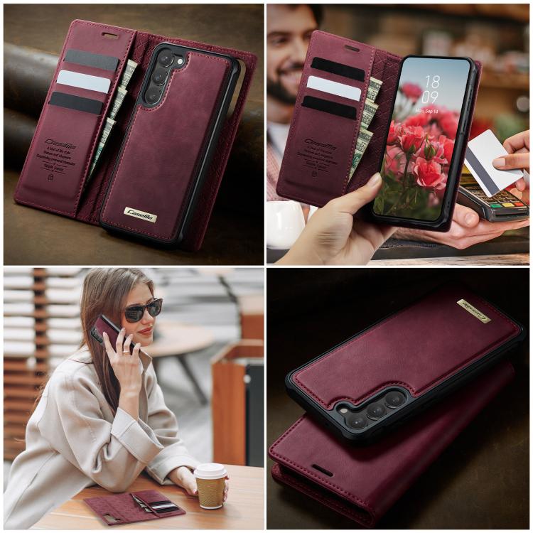 For Samsung Galaxy S23+ 5G CaseMe C49 Magnetic RFID Blocking Detachable Wallet Leather Phone Case