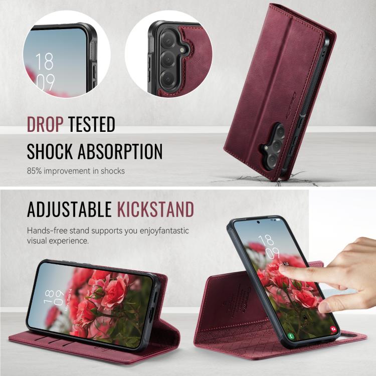 For Samsung Galaxy S23+ 5G CaseMe C49 Magnetic RFID Blocking Detachable Wallet Leather Phone Case