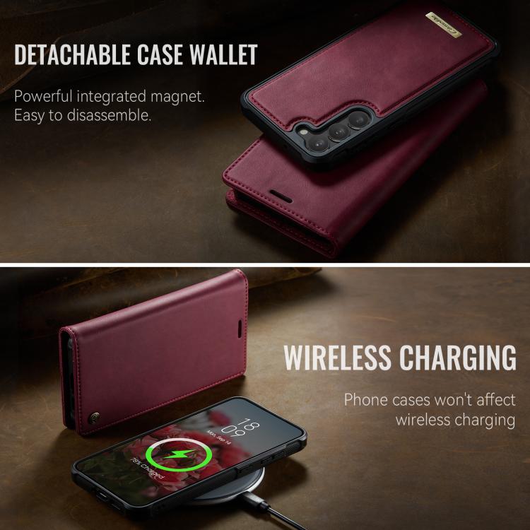 For Samsung Galaxy S23+ 5G CaseMe C49 Magnetic RFID Blocking Detachable Wallet Leather Phone Case