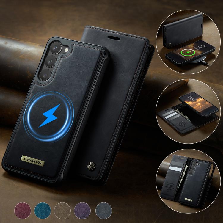 For Samsung Galaxy S23+ 5G CaseMe C49 Magnetic RFID Blocking Detachable Wallet Leather Phone Case