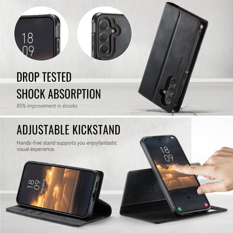 For Samsung Galaxy S23+ 5G CaseMe C49 Magnetic RFID Blocking Detachable Wallet Leather Phone Case