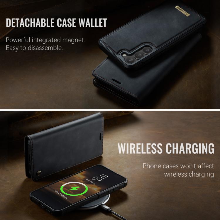 For Samsung Galaxy S23+ 5G CaseMe C49 Magnetic RFID Blocking Detachable Wallet Leather Phone Case