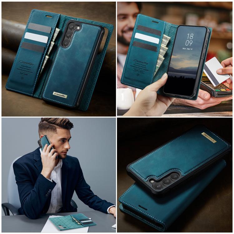 For Samsung Galaxy S23+ 5G CaseMe C49 Magnetic RFID Blocking Detachable Wallet Leather Phone Case