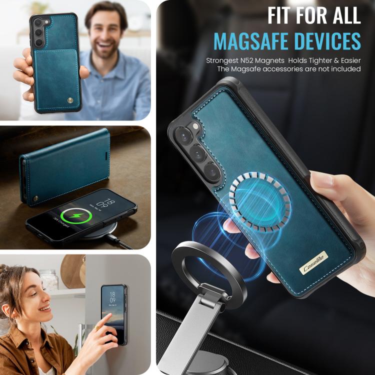 For Samsung Galaxy S23+ 5G CaseMe C49 Magnetic RFID Blocking Detachable Wallet Leather Phone Case