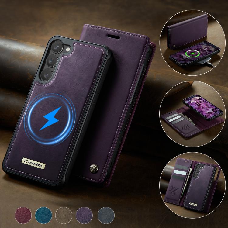 For Samsung Galaxy S23+ 5G CaseMe C49 Magnetic RFID Blocking Detachable Wallet Leather Phone Case