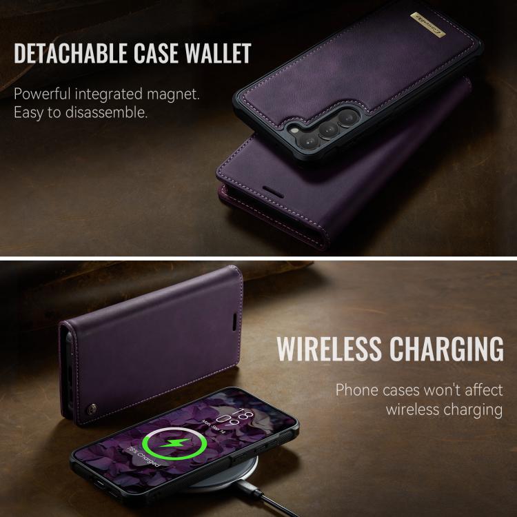 For Samsung Galaxy S23+ 5G CaseMe C49 Magnetic RFID Blocking Detachable Wallet Leather Phone Case