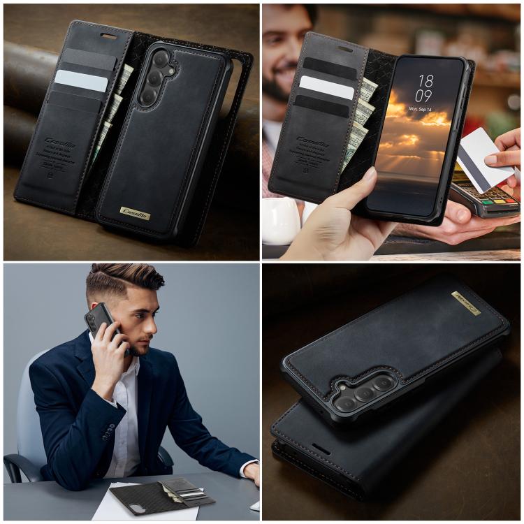 For Samsung Galaxy S23 FE 5G CaseMe C49 Magnetic RFID Blocking Detachable Wallet Leather Phone Case