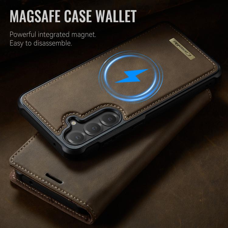 For Samsung Galaxy S23 FE 5G CaseMe C49 Magnetic RFID Blocking Detachable Wallet Leather Phone Case