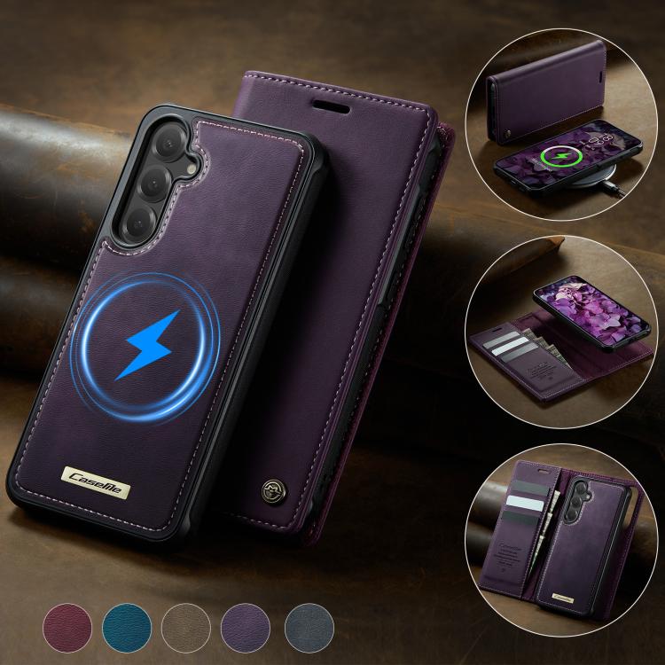 For Samsung Galaxy S23 FE 5G CaseMe C49 Magnetic RFID Blocking Detachable Wallet Leather Phone Case