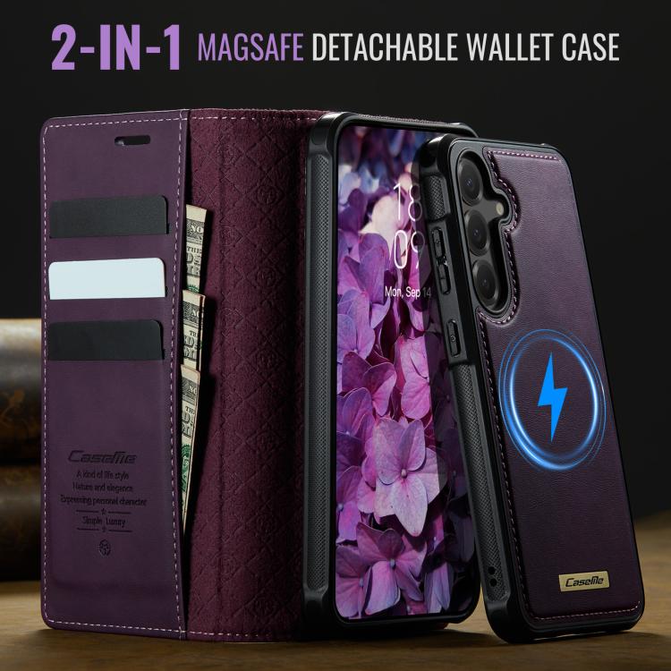 For Samsung Galaxy S23 FE 5G CaseMe C49 Magnetic RFID Blocking Detachable Wallet Leather Phone Case