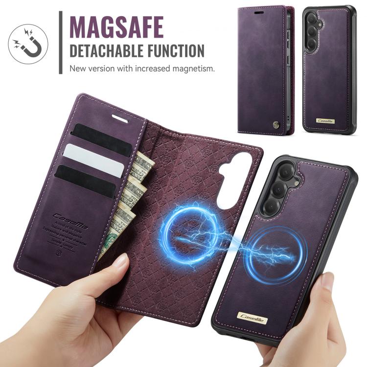 For Samsung Galaxy S23 FE 5G CaseMe C49 Magnetic RFID Blocking Detachable Wallet Leather Phone Case