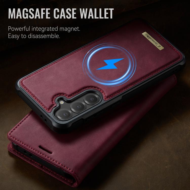 For Samsung Galaxy S24 / S25 CaseMe C49 Magnetic RFID Blocking Detachable Wallet Leather Phone Case