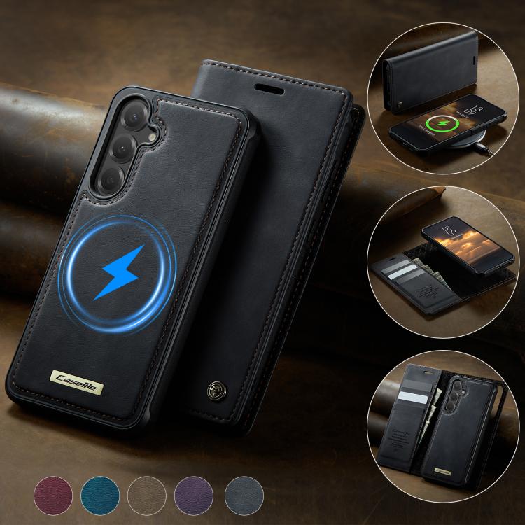For Samsung Galaxy S24 / S25 CaseMe C49 Magnetic RFID Blocking Detachable Wallet Leather Phone Case