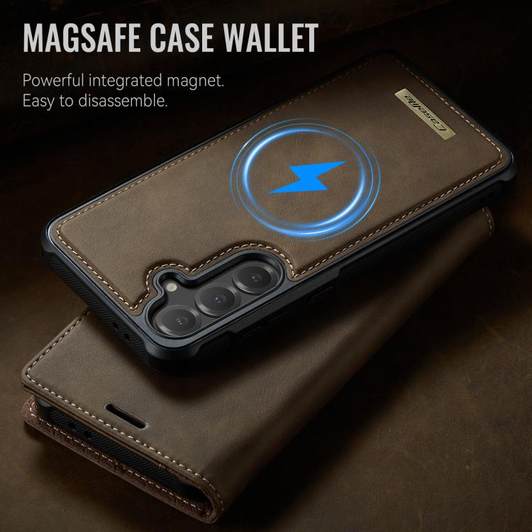 For Samsung Galaxy S24 / S25 CaseMe C49 Magnetic RFID Blocking Detachable Wallet Leather Phone Case