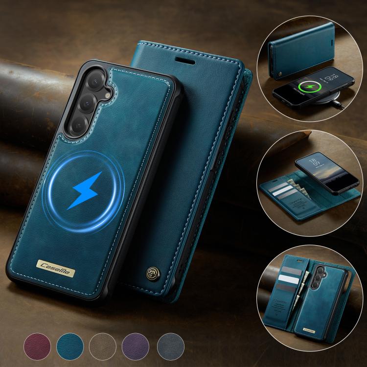 For Samsung Galaxy S24 / S25 CaseMe C49 Magnetic RFID Blocking Detachable Wallet Leather Phone Case