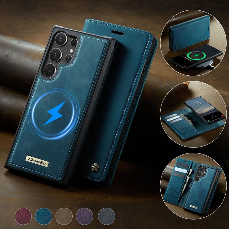 For Samsung Galaxy S24 Ultra 5G CaseMe C49 Magnetic RFID Blocking Detachable Wallet Leather Phone Case
