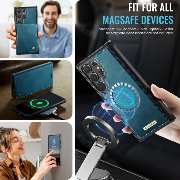 For Samsung Galaxy S24 Ultra 5G CaseMe C49 Magnetic RFID Blocking Detachable Wallet Leather Phone Case