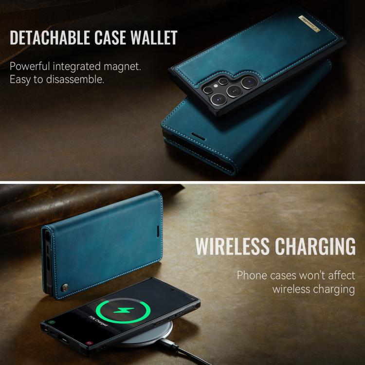 For Samsung Galaxy S24 Ultra 5G CaseMe C49 Magnetic RFID Blocking Detachable Wallet Leather Phone Case