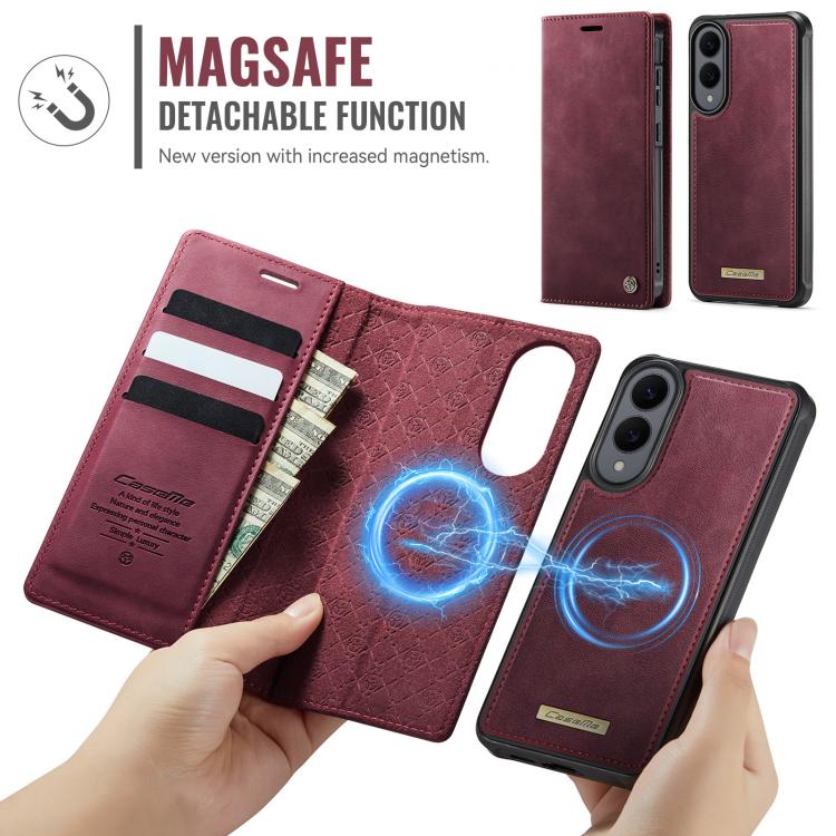 For Samsung Galaxy S25 Edge 5G CaseMe C49 Magnetic RFID Blocking Detachable Wallet Leather Phone Case