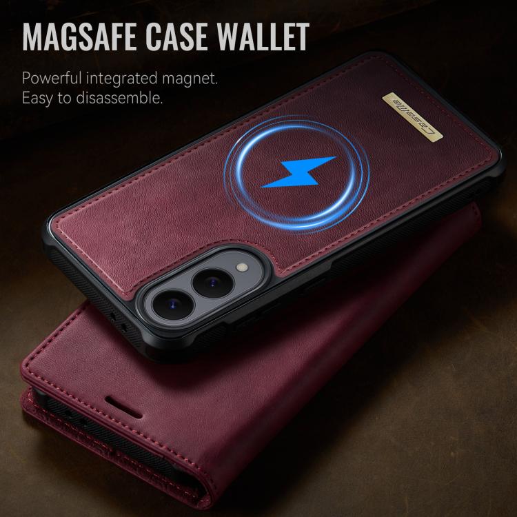 For Samsung Galaxy S25 Edge 5G CaseMe C49 Magnetic RFID Blocking Detachable Wallet Leather Phone Case