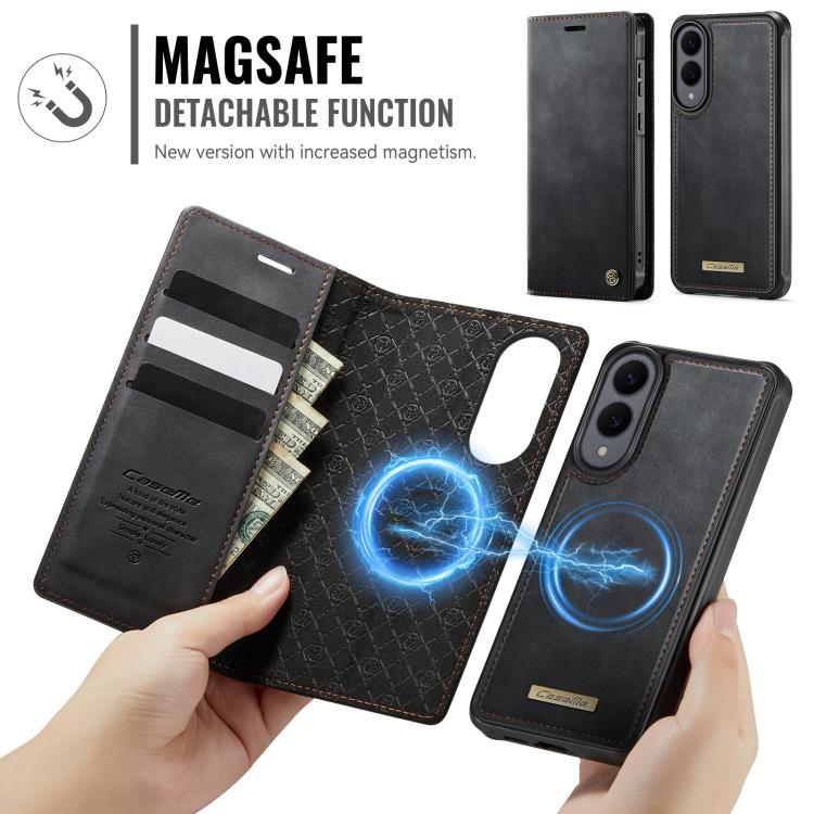 For Samsung Galaxy S25 Edge 5G CaseMe C49 Magnetic RFID Blocking Detachable Wallet Leather Phone Case