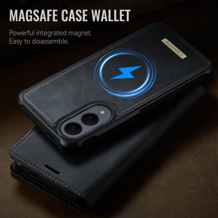 For Samsung Galaxy S25 Edge 5G CaseMe C49 Magnetic RFID Blocking Detachable Wallet Leather Phone Case