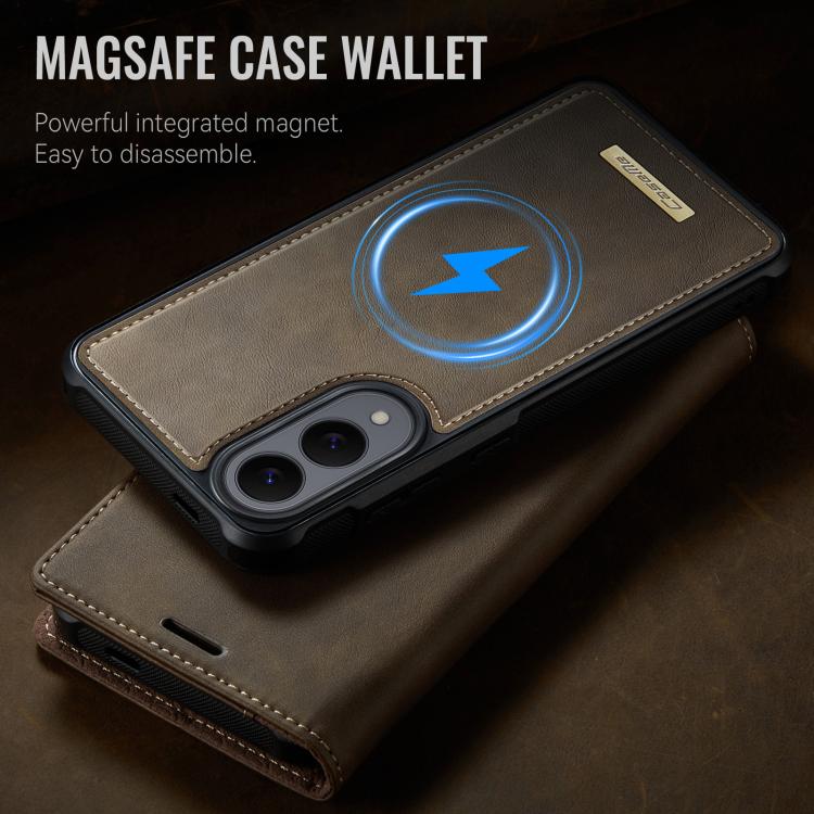 For Samsung Galaxy S25 Edge 5G CaseMe C49 Magnetic RFID Blocking Detachable Wallet Leather Phone Case