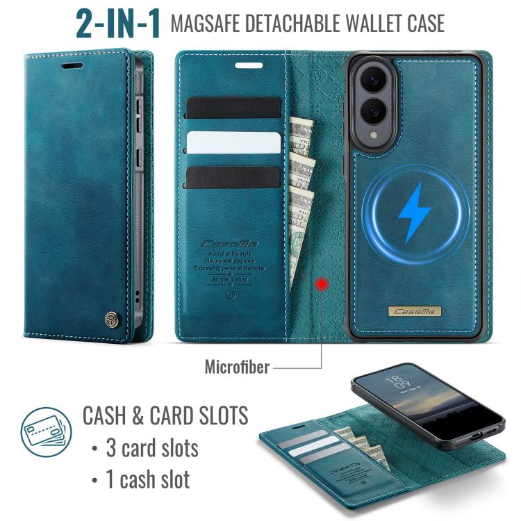 For Samsung Galaxy S25 Edge 5G CaseMe C49 Magnetic RFID Blocking Detachable Wallet Leather Phone Case