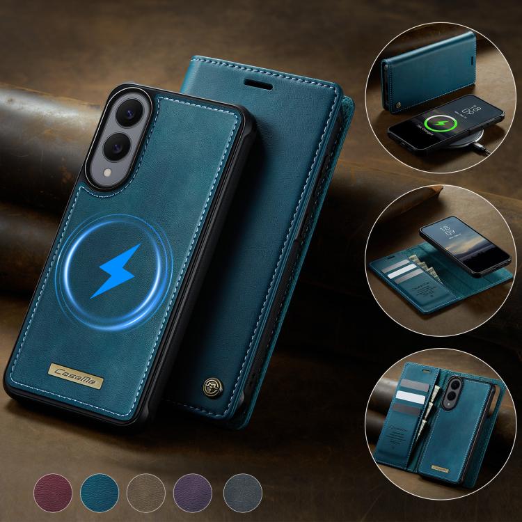 For Samsung Galaxy S25 Edge 5G CaseMe C49 Magnetic RFID Blocking Detachable Wallet Leather Phone Case