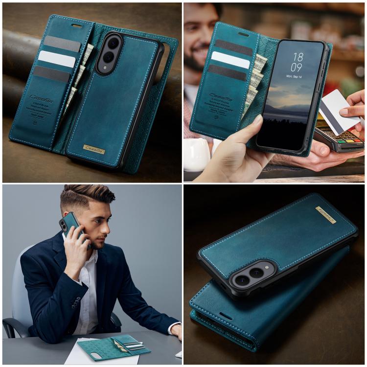 For Samsung Galaxy S25 Edge 5G CaseMe C49 Magnetic RFID Blocking Detachable Wallet Leather Phone Case