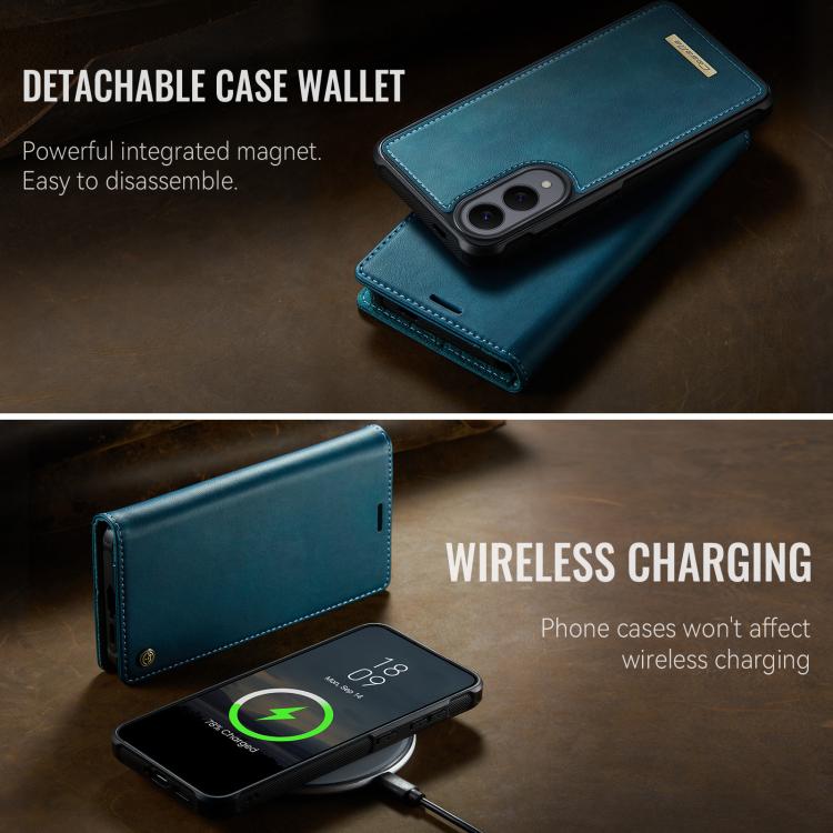 For Samsung Galaxy S25 Edge 5G CaseMe C49 Magnetic RFID Blocking Detachable Wallet Leather Phone Case