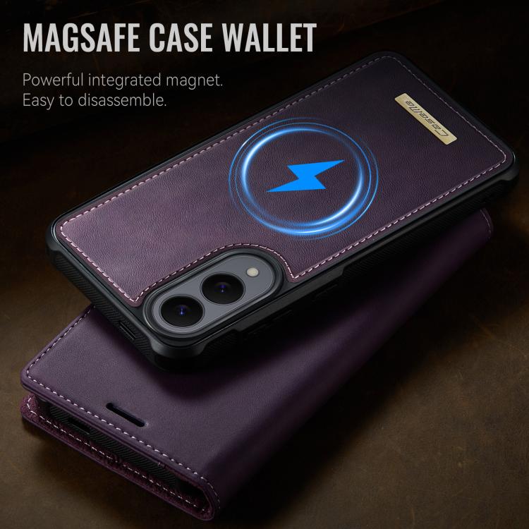 For Samsung Galaxy S25 Edge 5G CaseMe C49 Magnetic RFID Blocking Detachable Wallet Leather Phone Case