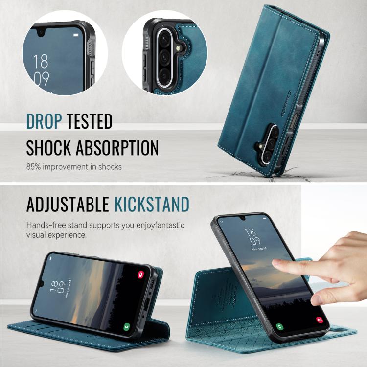 For Samsung Galaxy A17 CaseMe C49 Magnetic RFID Blocking Detachable Wallet Leather Phone Case