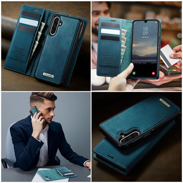 For Samsung Galaxy A17 CaseMe C49 Magnetic RFID Blocking Detachable Wallet Leather Phone Case