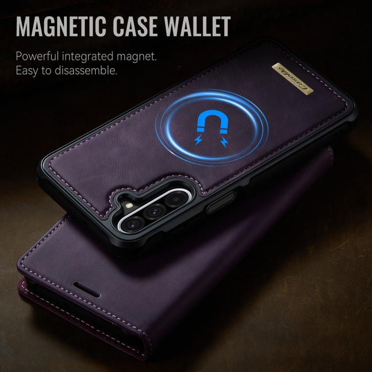 For Samsung Galaxy A17 CaseMe C49 Magnetic RFID Blocking Detachable Wallet Leather Phone Case