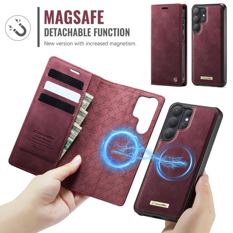 For Samsung Galaxy S26 Ultra 5G CaseMe C49 Magnetic RFID Blocking Detachable Wallet Leather Phone Case