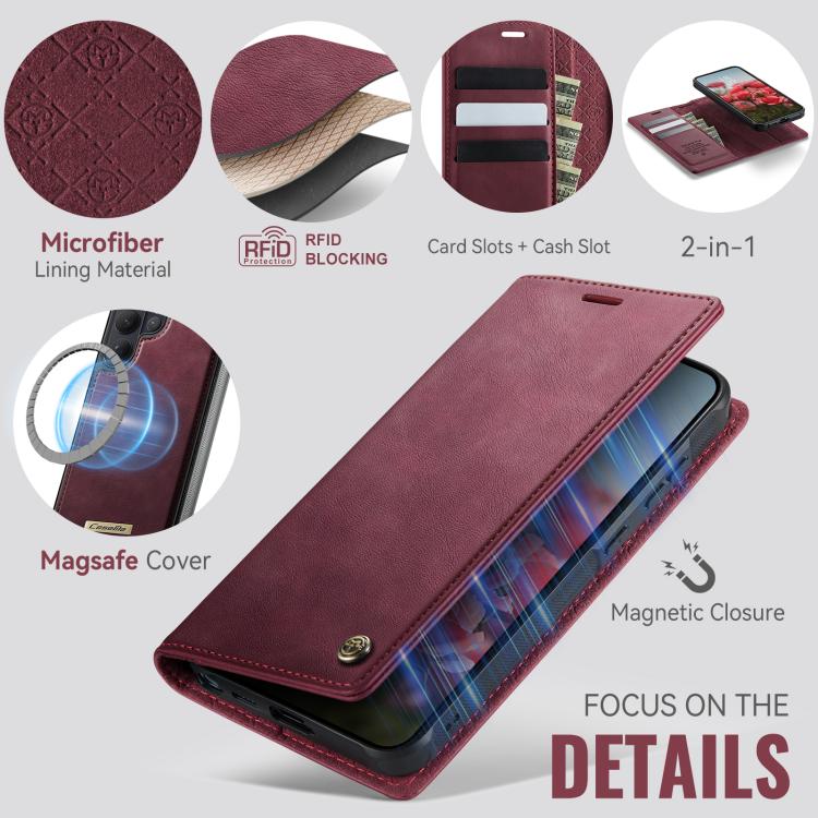 For Samsung Galaxy S26 Ultra 5G CaseMe C49 Magnetic RFID Blocking Detachable Wallet Leather Phone Case
