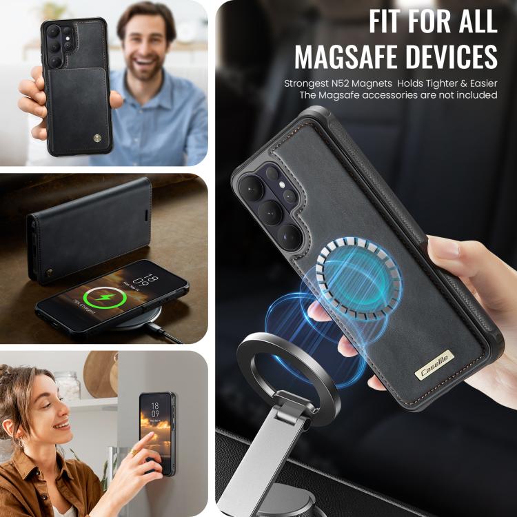 For Samsung Galaxy S26 Ultra 5G CaseMe C49 Magnetic RFID Blocking Detachable Wallet Leather Phone Case