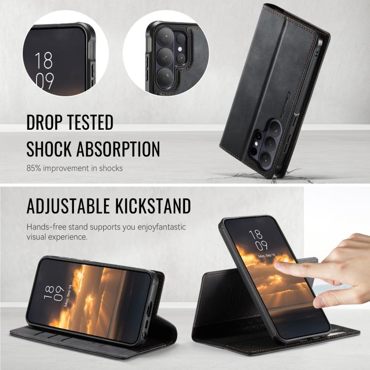 For Samsung Galaxy S26 Ultra 5G CaseMe C49 Magnetic RFID Blocking Detachable Wallet Leather Phone Case