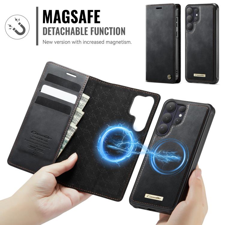 For Samsung Galaxy S26 Ultra 5G CaseMe C49 Magnetic RFID Blocking Detachable Wallet Leather Phone Case