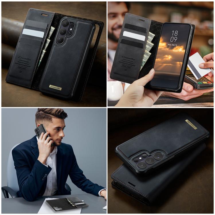 For Samsung Galaxy S26 Ultra 5G CaseMe C49 Magnetic RFID Blocking Detachable Wallet Leather Phone Case