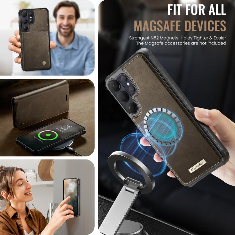 For Samsung Galaxy S26 Ultra 5G CaseMe C49 Magnetic RFID Blocking Detachable Wallet Leather Phone Case