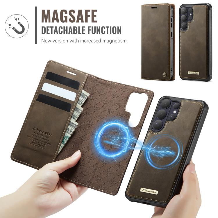 For Samsung Galaxy S26 Ultra 5G CaseMe C49 Magnetic RFID Blocking Detachable Wallet Leather Phone Case