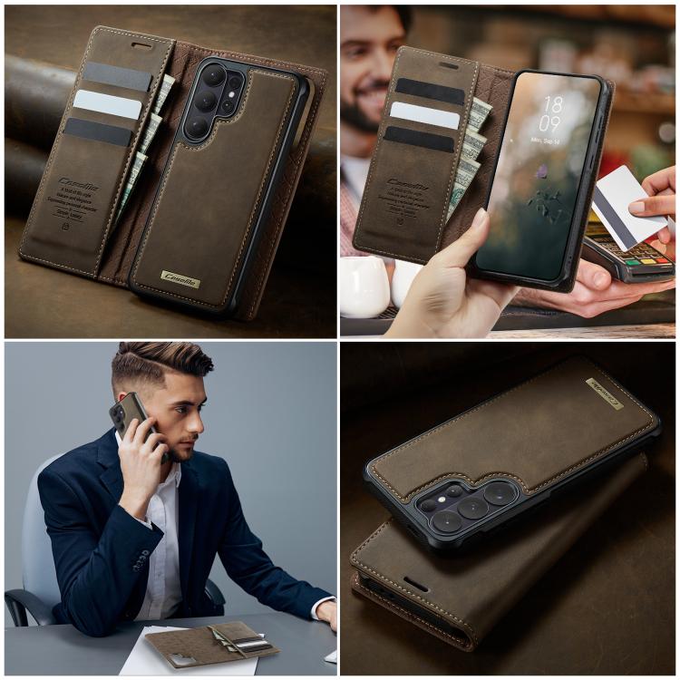 For Samsung Galaxy S26 Ultra 5G CaseMe C49 Magnetic RFID Blocking Detachable Wallet Leather Phone Case